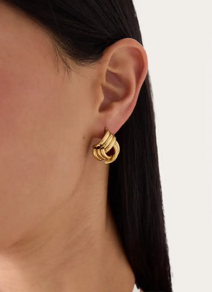 Clean Cut Earrings - Gold - Gold / One Size - Earrings