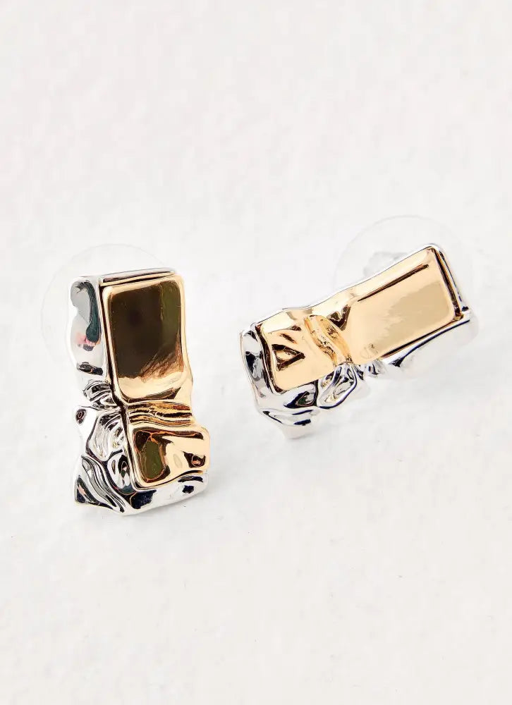 First Glance Earrings - Gold/Silver - Gold/Silver / One Size - Earrings