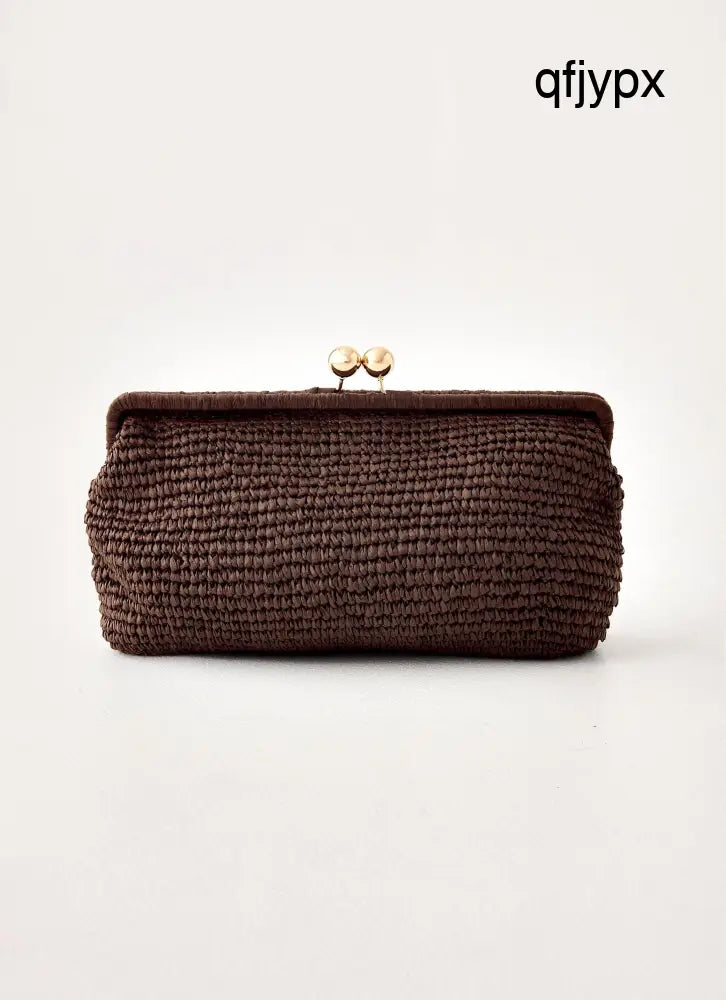 Gia Clutch Bag - Brown - Brown / One Size - Bags