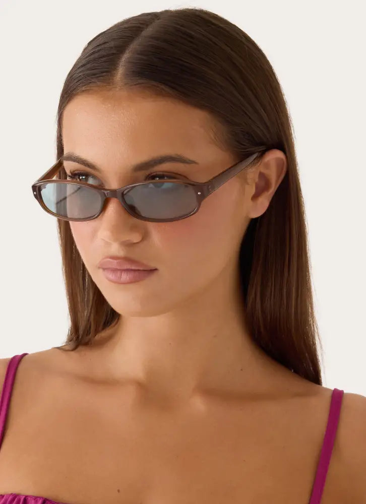 Kiss & Tell Sunglasses - Brown - Brown / One Size - Sunglasses