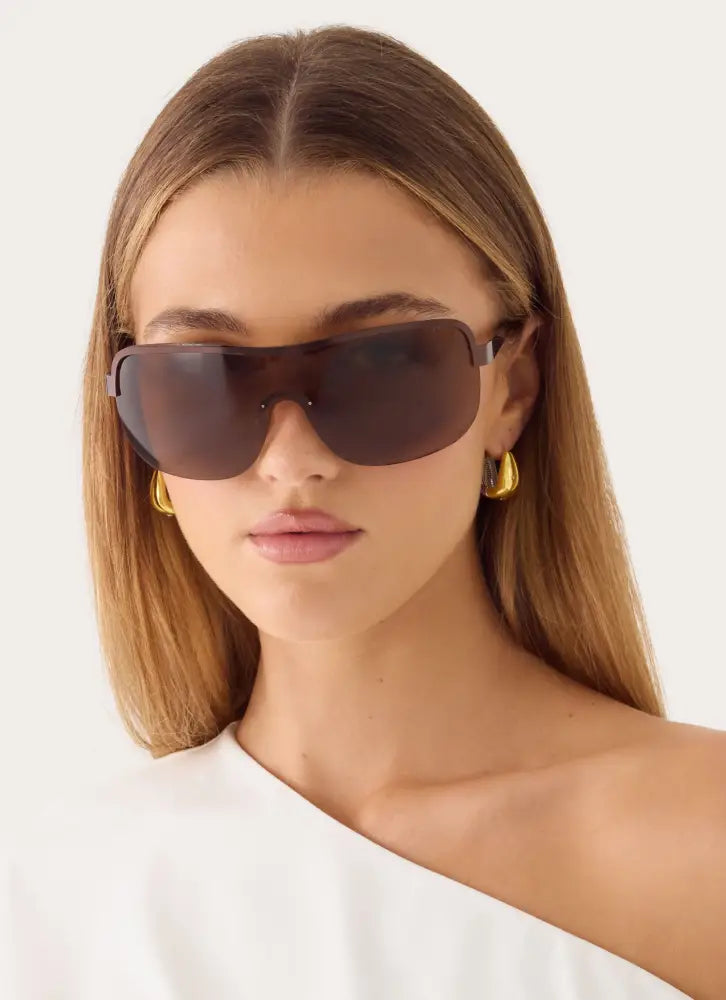 Pure Attitude Sunglasses - Brown - Brown / One Size - Sunglasses