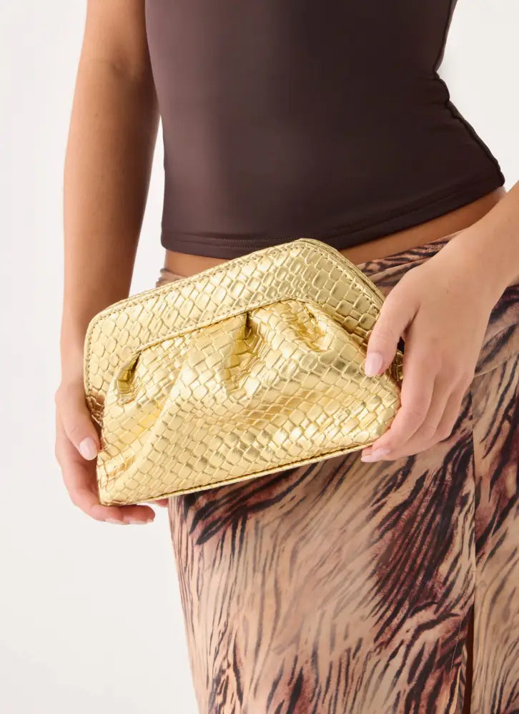 Solstice Clutch Bag - Gold / One Size - Bags